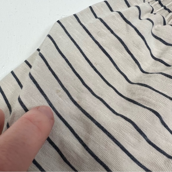 Sundry Off The Shoulder Striped Mini Cotton Summer Dress - Picture 8 of 13